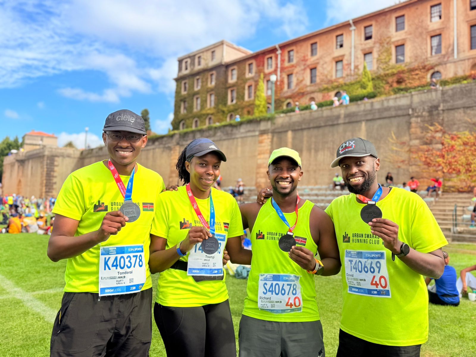 Urban Swaras members at race start line